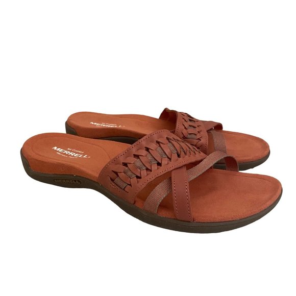 Merrell Shoes - NWOT Merrell Around Town Slide Slide Redwood Sandal US Women Size 8